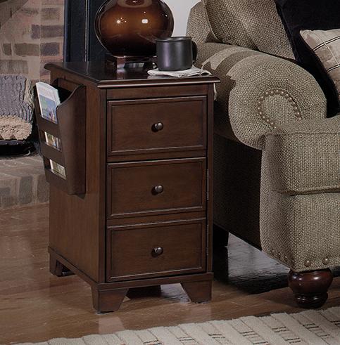 Cherry wood end on sale tables with storage